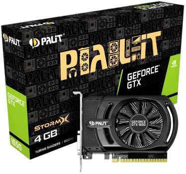 Відеокарта GeForce GTX 1650 4GB Palit StormX (NE51650006G1-1170F) Б/В