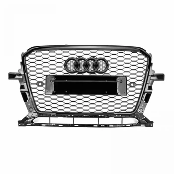 Решетка радиатора Audi Q5 / SQ5 8R 2012-2017 стиль RSQ5 черный глянец