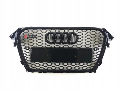 Решетка радиатора Audi A4 / S4 B8 2012-2016 стиль RS4 черный глянец