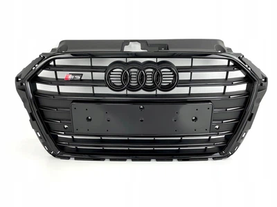 Решетка радиатора Audi A3 / S3 8V 2017-2020 стиль S3 черный глянец