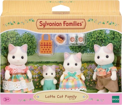 Ігровий набір Sylvanian Families Сім'я котів Лате (5738) Latte Cat Family 5738