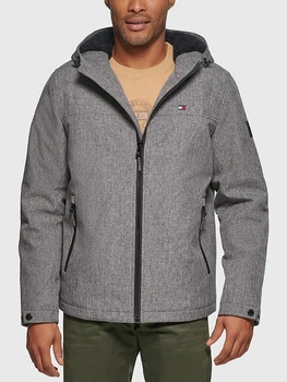 Куртка демісезонна з капюшоном чоловіча Tommy Hilfiger 708965036 L Сіра (1160802363)