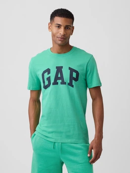 Футболка хлопковая мужская GAP 87667387 2XL Зеленая (1160652958)