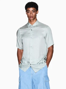 Рубашка мужская Armani Exchange 781342710 M Зеленая (1160656155)
