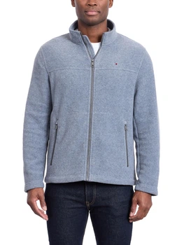Толстовка на молнии на флисе мужская Tommy Hilfiger 117867410 2XL Серая (1160804930)