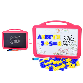 Доска для рисования двухсторонняя 42х34 см для творчества LimoToy MC-9854