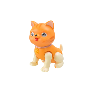 Интерактивная игрушка Котенок с подсветкой и музыкой для детей 14х9,5х19 см Котенок MC-8375