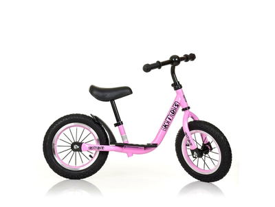 Беговел 12 дюймов с надувными колесами для детей 2 5 лет розовый PROFI KIDS MC-8020