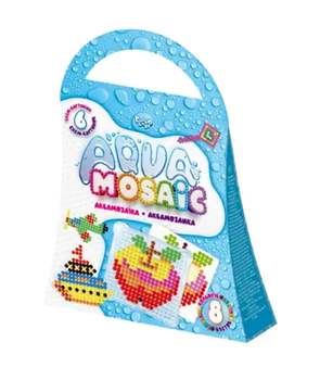 Набор аквамозаики для творчества 6 схем 8 цветов для детей Danko Toys MC-7735
