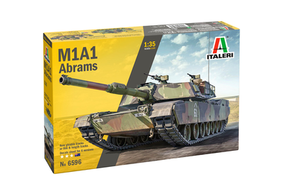 Сборная модель танка M1A1 ABRAMS 1:35 для коллекционирования пластик Италия MC-8791