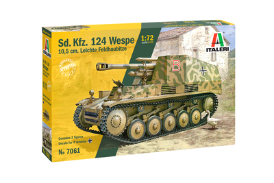 Сборная модель САУ SD.KFZ.124 WESPE 1:72 для сборки пластик Италия MC-8796