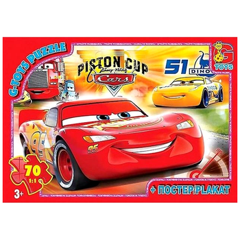 Пазли 70 елементів для дітей від 3 років картон G-Toys MC-9248