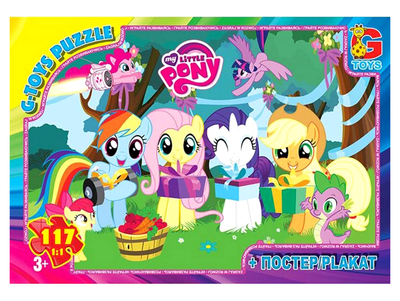 Пазли 117 елементів для дітей від 3 років за сюжетом My little Pony картон G-Toys MC-9148