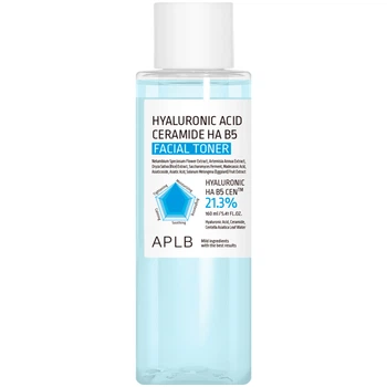 Увлажняющий тонер с гиалуроновой кислотой, керамидами и витамином B5 APLB Hyaluronic Acid Ceramide HA B5 Facial Toner, 160 мл