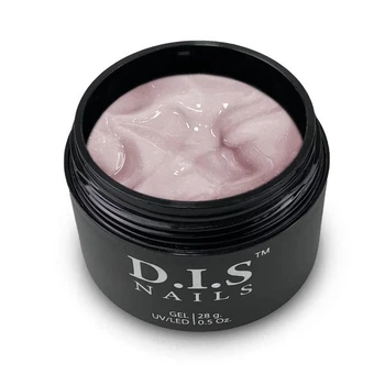 Гель для наращивания D.I.S Nails Universal Gel Shimmer № 26, пепельно-розовый с шиммером, 28 г