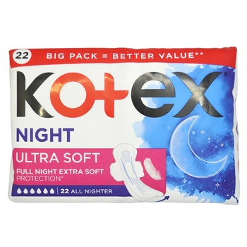 Критичні прокладки Kotex 22шт Ультра Софт Найт