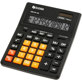 Калькулятор бухгалтерский Eleven CDB1201-BK/OR