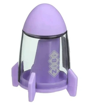 Чинка з ластиком SPACESHIP з контейнером, асорті, ціна за 24 шт. (ZB.5526)