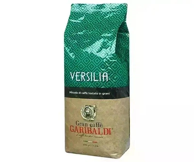 Кава в зернах Garibaldi Versilia 1кг (20% арабіка, 80% робуста), Італія