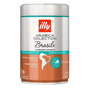 Кава illy Monoarabica Brazil мелена 250 г в металевій банці