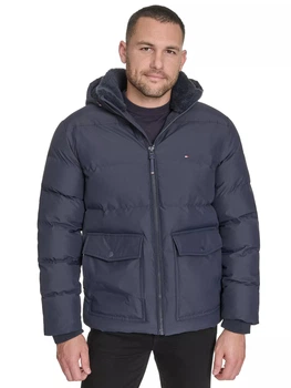 Куртка демисезонная с капюшоном мужская Tommy Hilfiger 15961052 M Синяя (1160709815)