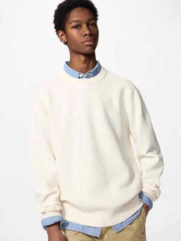 Джемпер чоловічий Uniqlo 343936416 3XL Молочний (1160898332)
