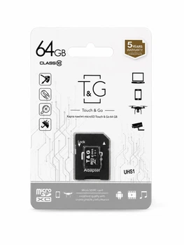 Мапа Пам'яті 64 ГБ 10 class/u1 MicroSDXC T&G