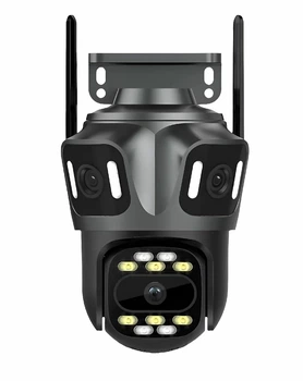 Камера WiFi Три объектива 12MP Тройная IP-камера Icsee XM85 Датчик движения PTZ