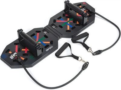 Тренувальна дошка для віджимань з аксесуарами Gymtek G-05331 Чорна (5905399053314)