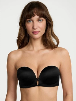 Бюстгальтер с косточками бесшовный Victoria's Secret 881561521 34A Черный (1160854670)