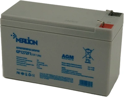 Акумуляторна батарея MERLION AGM 12 V 7.2 Ah (GP1272F1)