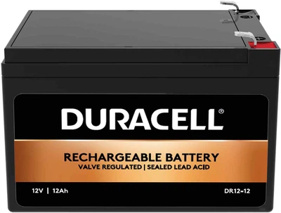 Аккумуляторная батарея Duracell | 12V 12Ah | F2 | AGM мультигель (DR12-12)