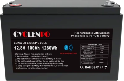 Аккумуляторная батарея Cyclenpo LiFePO4 12.8 100Ah (44-00088)