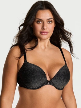 Бюстгальтер с Push-up с косточками Victoria's Secret 319200006 32B Черный (1160840160)