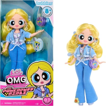 Лялька ЛОЛ Сюрприз ОМГ Суперкрихітки Бульбашка з аксесуарами LOL Surprise OMG The Powerpuff Girls Bubbles (542926)