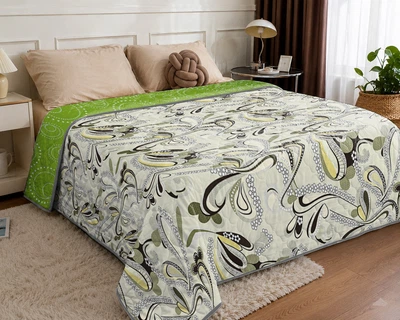 Покрывало Zastelli 506/BUBBLE GREEN 215х240см хлопок Разноцветное