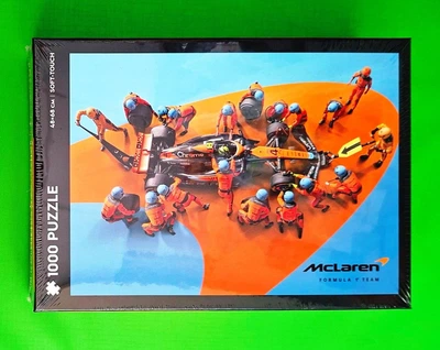 Пазли Trefl 1000шт Soft Touch (1005255) F1 McLaren F1 Team Найшвидший піт-стоп