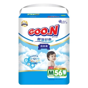 Подгузники GOO.N Slim & Comfortable Розмір 3 M 7-12 кг 56 шт (21001091) GOO.N 21001091 1054111