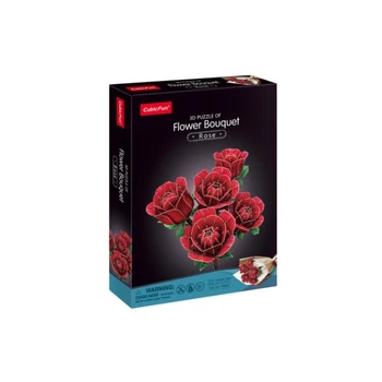 Пазл Cubic Fun трехмерный Букет цветов Красные розы (P865h) Cubic Fun P865h 1049545