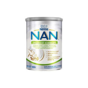 Детская смесь Nestle NAN Тройной комфорт с рождения, 400 г (7613035351462) Nestle NAN 1000037 1058577