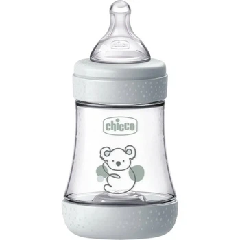 Пляшечка для годування Chicco Perfect 5 із силіконовою соскою 0+ місяців 150 мл Сіра (20211.32.40) Chicco 20211.32.40 1061393