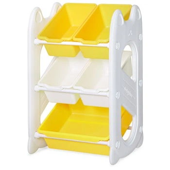 Дитячий стелаж Mealux Coral Mini Yellow (KD-E021 Yellow) Mealux KD-E021 Yellow 1061715