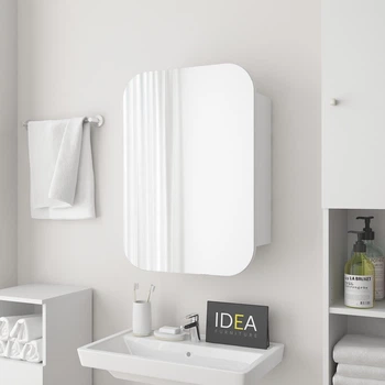 Дзеркало для ванної IDEA М-30, 70х50 Білий