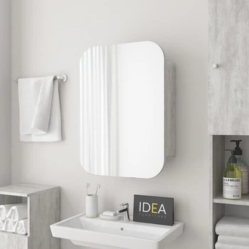 Дзеркало для ванної IDEA М-30, 70х50 Бетон