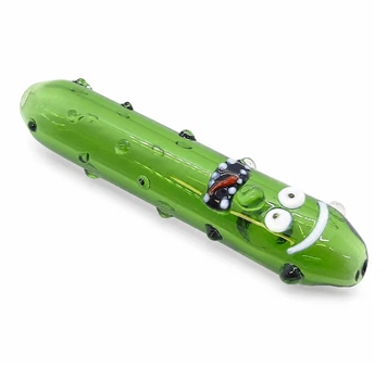 Скляна люлька N74 Green Cucumber 119мм