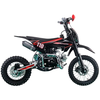 Мотоцикл Spark Pit bike SP110P-1 (заводская упаковка) (Черный с красным)