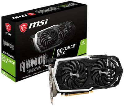 Видеокарта GeForce GTX 1660 Ti 6GB MSI Armor OC (GTX 1660 Ti ARMOR 6G OC) Б/У