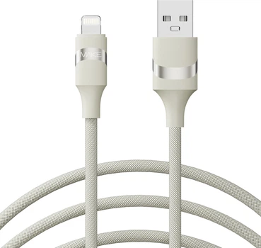 Кабель Make USB to Lightning 2.4A 1 м Braid Beige (MCB-LB1BG)