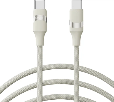 Кабель Make Type-C to Type-C PD 60W 1 м Braid Beige (MCB-CB2BG)
