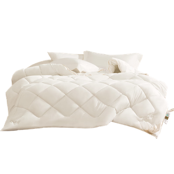 Шерстяное одеяло Mercury Home Textiles из 100% австралийской шерсти, весенне-осеннее, моющееся, 200x230 см, вес около 2.45 кг